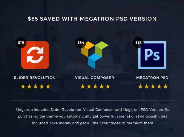 Megatron - Responsive MultiPurpose WordPress Theme - 13