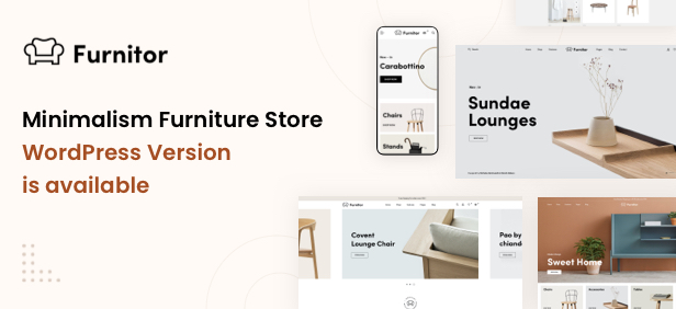 Furnitor – Minimalism Furniture Store WordPress Theme