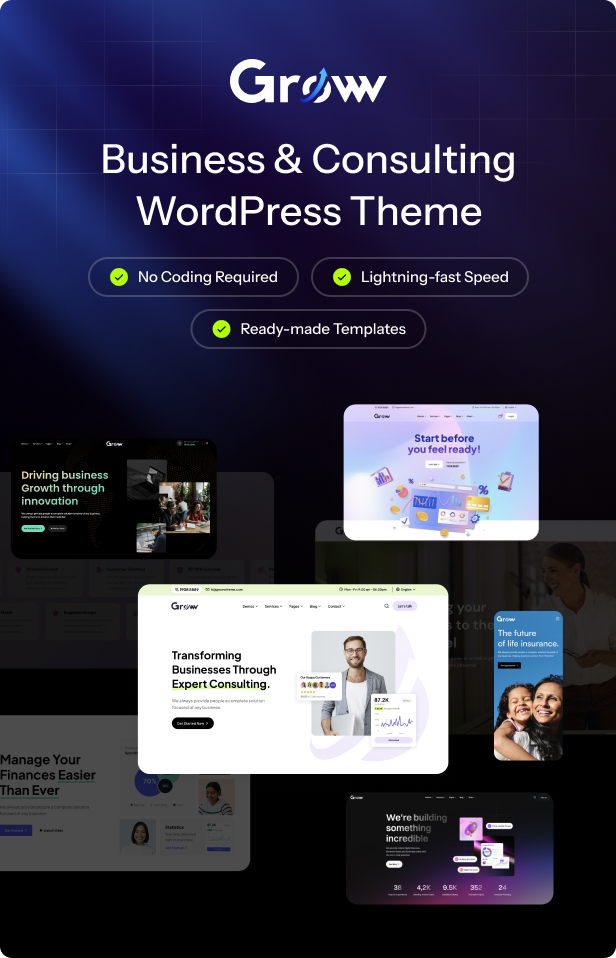 Groww - Business & Consulting WordPress Theme - 9