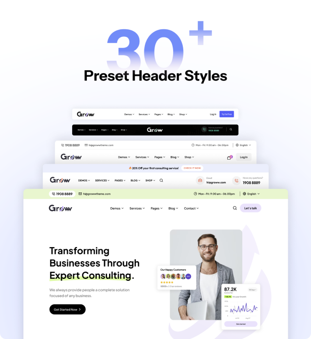 Groww - Business & Consulting WordPress Theme - 16