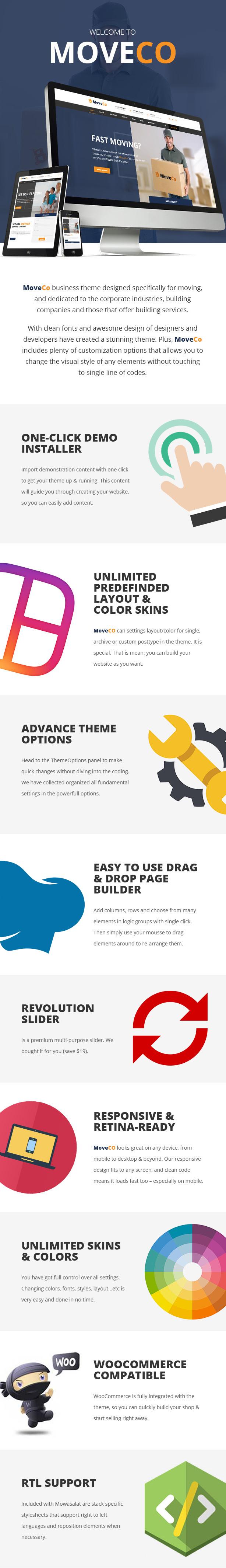 MoveCo – Logistics Company WordPress Theme