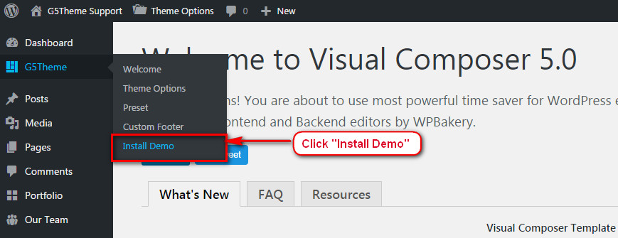 Import Demo Content in One Click