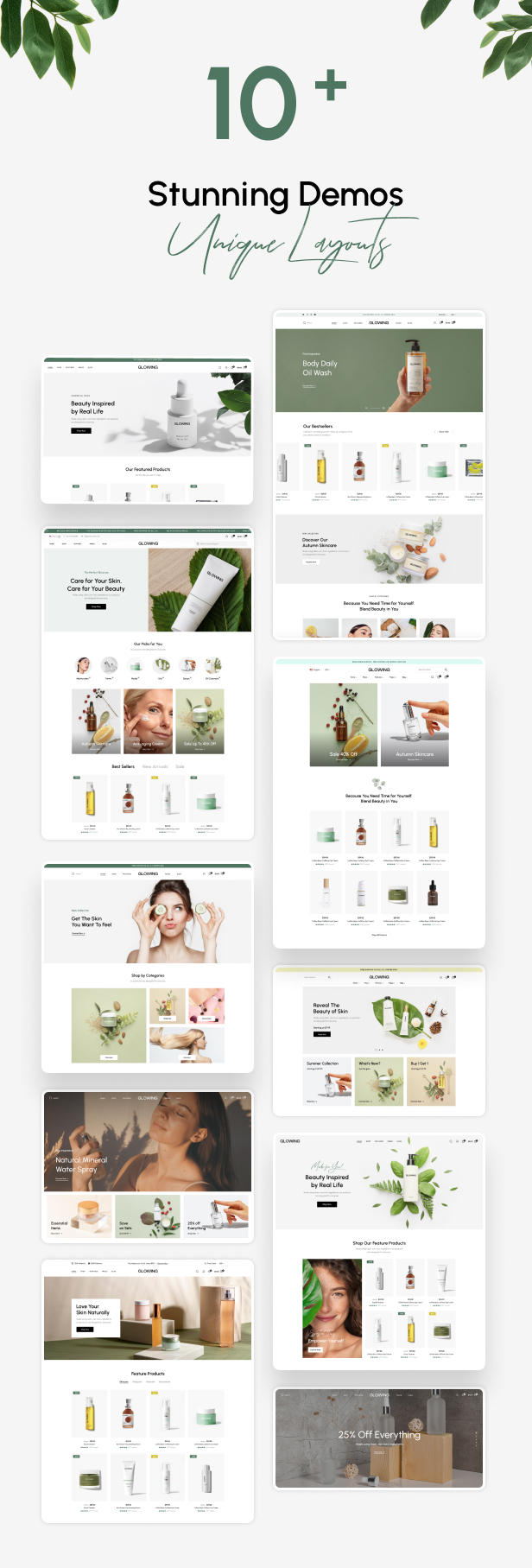 Glowing – Beauty & Cosmetics Shop HTML Template