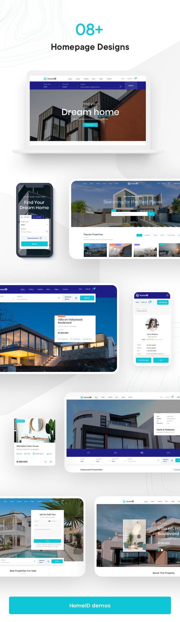 HomeID - Real Estate HTML Template